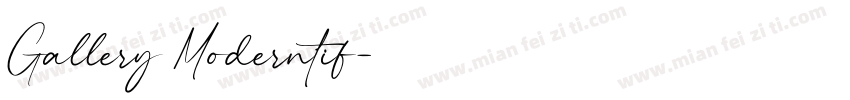 Gallery Moderntif字体转换